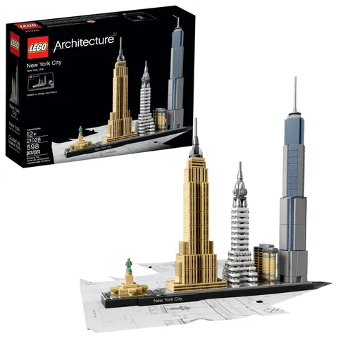 LEGO Architecture New York City Model Kit - Bedroom or Office Multicolor
