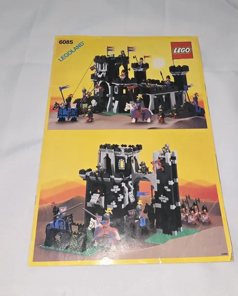 1988 Lego LegoLand Castle Black Monarch's Castle Instruction Booklet Only 6085