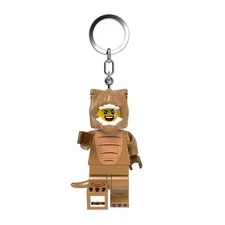 LEGO® Large 3 Inch Tall Figure Keychain Light - T-Rex Costume Fan (KE237H)