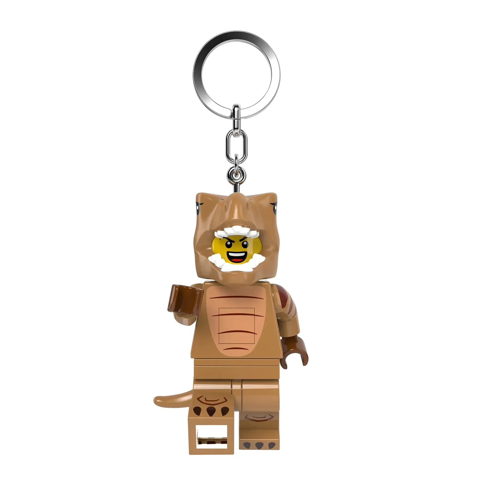 LEGO® Large 3 Inch Tall Figure Keychain Light - T-Rex Costume Fan (KE237H)