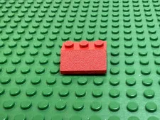 1975 LEGO Red Slope 45 2x3 Rough Surface ‘Pat Pend’ Sealed 390 550 362 770#3038
