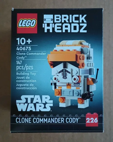 LEGO Star Wars BrickHeadz 40675 Clone Commander Cody Retired Set New Sealed Box