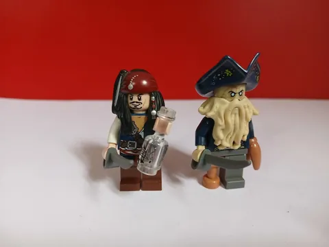 LEGO Pirates of the Caribbean Minifigure Lot Davy Jones Jack Sparrow Black Pearl