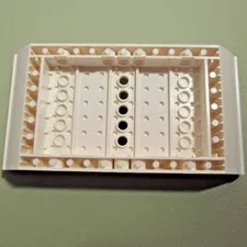 Lego 95227 Boat Hull Large Middle White 8x16x2 1/3 5 Holes Genuine Part