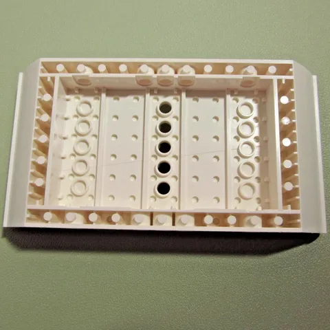 Lego 95227 Boat Hull Large Middle White 8x16x2 1/3 5 Holes Genuine Part