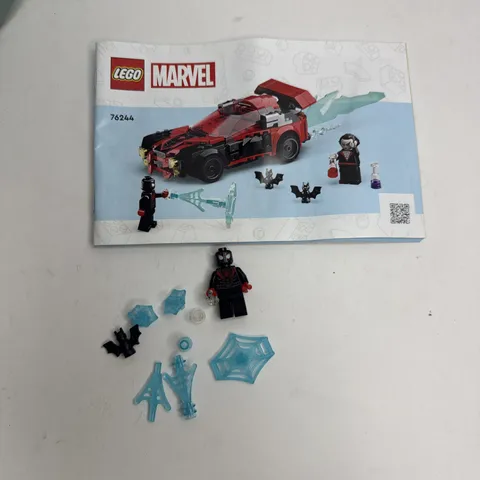2023 Lego Superheroes Spider-Man Miles Morales vs. Morbius Set 76244 manual +fig