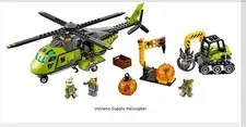 LEGO 60123 Town City Volcano Explorers Volcano Supply Helicopter (see descript)