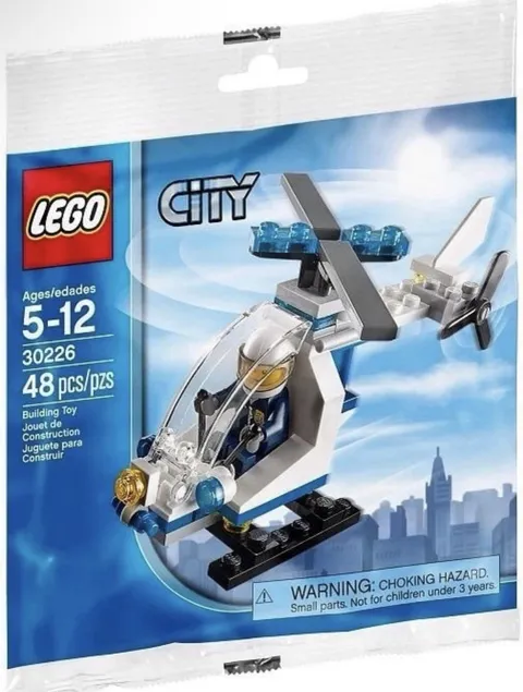 LEGO CITY: Police Helicopter (30226) Chopper Cop 48pc Retired Polybag New 2014