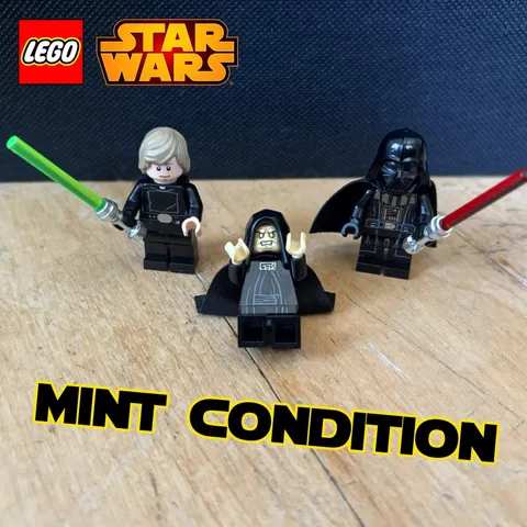 Luke Skywalker Darth Vader And Emperor Palpatine LEGO Minifigure Set Of 3 75352