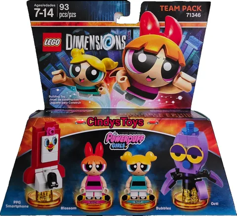 Powerpuff Girls Lego — Dimensions Team Pack — 2 Packs Included New/Sealed