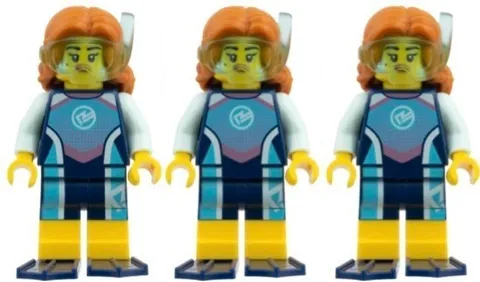 Lego 3 New Marine Biologist Series 29 Minifigures Only No Stand and Accessories