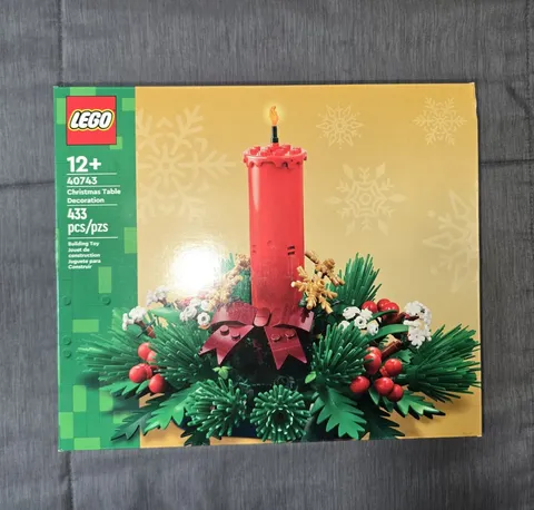 LEGO Christmas Table Decoration Seasonal (40743) 433 pcs 12+ Box Complete Set
