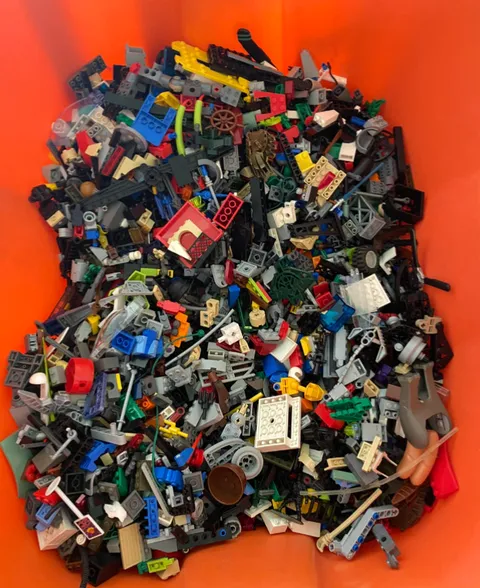 Bulk LEGO LOT 1 pound bag of Bricks, parts, Pieces, Tires accessories five pound