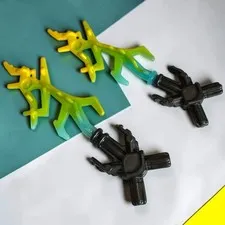 LEGO Hero Factory 98588pb01 Lightning Weapon Blue Yellow Marbled Lot of 2