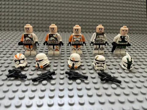 LEGO Star Wars Lot of Utapau 212th Clone Trooper Minifigure + Blasters (75036) 