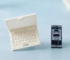 Lego Minifig Laptop Utensil Folding Cell phone office school student ~FREE SHIP~