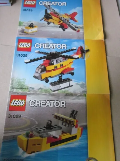 Lego Creator Building Instructions Instruction 31029 Part 1,2,3 Part 1,2,3