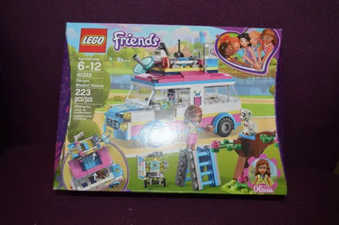 Brand New Sealed  LEGO Friends 41333 Olivia's Mission Vehicle 223pcs LE1