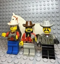 RARE Vintage 90's Lego Minifigures From  #6755 Sheriff's Lockup Deputy Sheriff