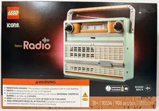 LEGO 10334 Icons Retro Radio Set Brand New Sealed Ships Fast NISB