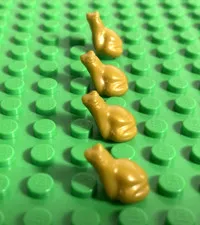 LEGO Lot of 4 Pearl Gold Frogs Animal Minifigures CMF