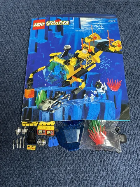 LEGO Aquazone 6175 Crystal Explorer Sub 100% Complete W/Instructions