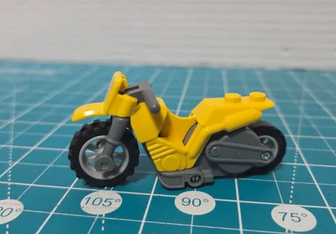LEGO City Stuntz Demolition Dirt Bike Yellow For Minifigure Works