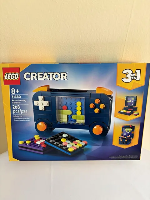 LEGO Creator Retro Gaming Console 31380 3-in-1 Set, 268 Pieces