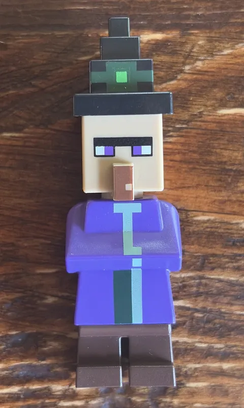 Lego Minecraft Witch Minifigure Printed Fixed Hat (Part ID min046)