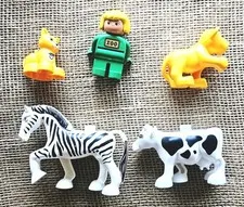 5 Lego Duplo Zoo, Zoo Keeper & 4 Animals
