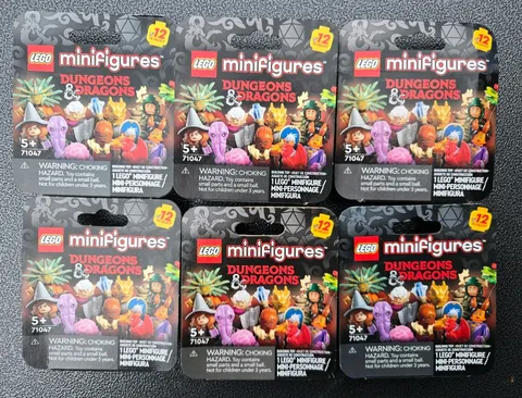 Lot Of 6 Lego Dungeons & Dragons Minifigure Mystery Box (71047) - SEALED