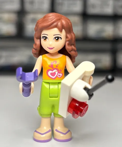 LEGO Friends Minifigure Olivia frnd0006 frnd006 3933 Invention Workshop MiniDoll