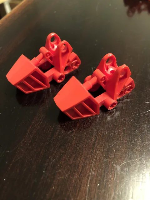 Lego Bionicle Foot RED Replacement Parts Pieces Pair