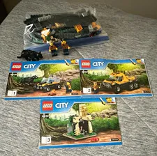 LEGO City 60159 Jungle Halftrack Mission complete w/ Manuals Minifigs, No Box