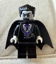 Lego Bam Vampire- Dark Purple Vest Minifig- Lord Vampyre- With Cape- 2018
