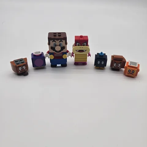 LEGO Super Mario Interactive Mario Figure Lot Pom Pom Goomba Bob-omb Parts