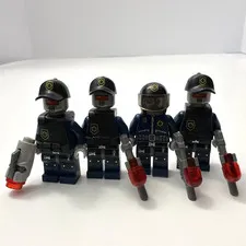 LEGO® Robo SWAT Police Minifigure Cops x4 - LEGO Movie Body Armor 70819 tlm100