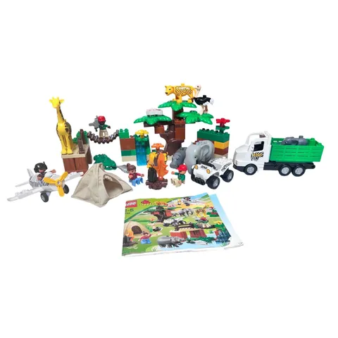 LEGO Duplo Photo Safari 6156 Jungle Animals Plane Truck Tent Set Complete