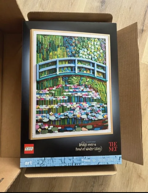 LEGO Art Claude Monet Bridge on a Water Lily Pond 31220 New Sealed 