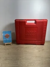 Vintage Lego Red Plastic Storage Box Carrying Case 1985 USA