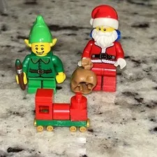 LEGO CMF Series 11 Holiday Elf & Santa Christmas Minifigure - col169