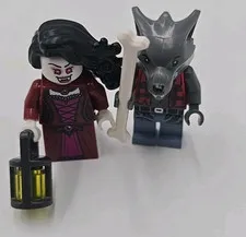LEGO Monster Fighters minifigures: Lord Vampyre's Bride Werewolf Haunted House