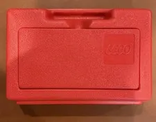 Vintage LEGO Red Storage Case Box Enfield CT USA 1970s Hard Plastic Container