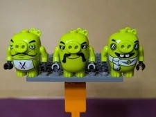 Lego angry birds 3 used minifigures lot biker chef pilot pig