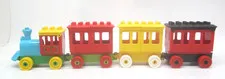 Lego Duplo Push Train Engine & Caboose Passenger Cars Multicolor Fun Custom Set