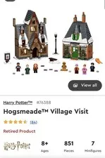 2 LEGO Harry Potter Retired sets Hogsmeade Village Visit and Polyjuice potion