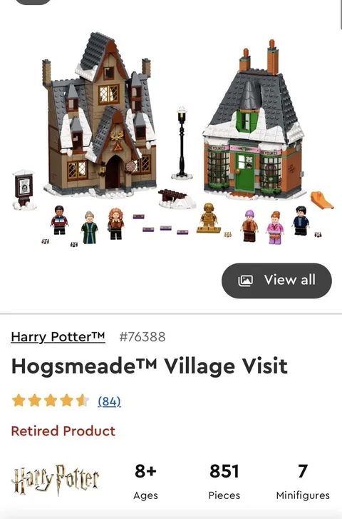 2 LEGO Harry Potter Retired sets Hogsmeade Village Visit and Polyjuice potion