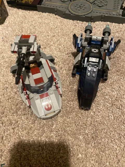 lego imperial dropship VS Rebel Speeder 40755 25th Anniversary, BUILD ONLY!