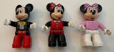 Lego Duplo Mickey Mouse & 2 Different Minnie Mouse Figures Lot Set of 3