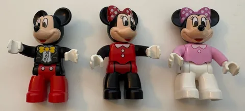 Lego Duplo Mickey Mouse & 2 Different Minnie Mouse Figures Lot Set of 3